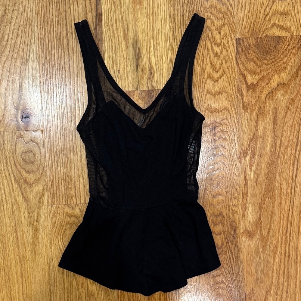 Urban Outfitters Black Mesh Tank Top